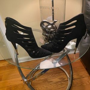 Giuseppe Zanotti high heel cut out suede ankle boots